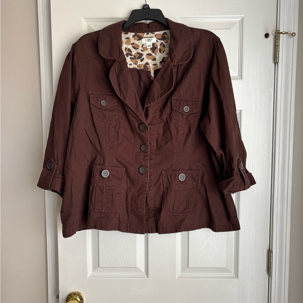 Cato Dark Brown Utility Jacket